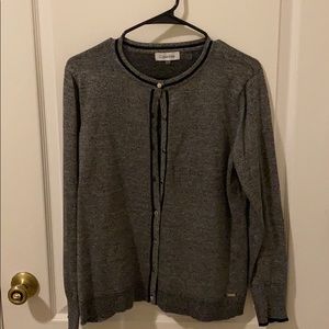 CK cardigan with silver button detail
